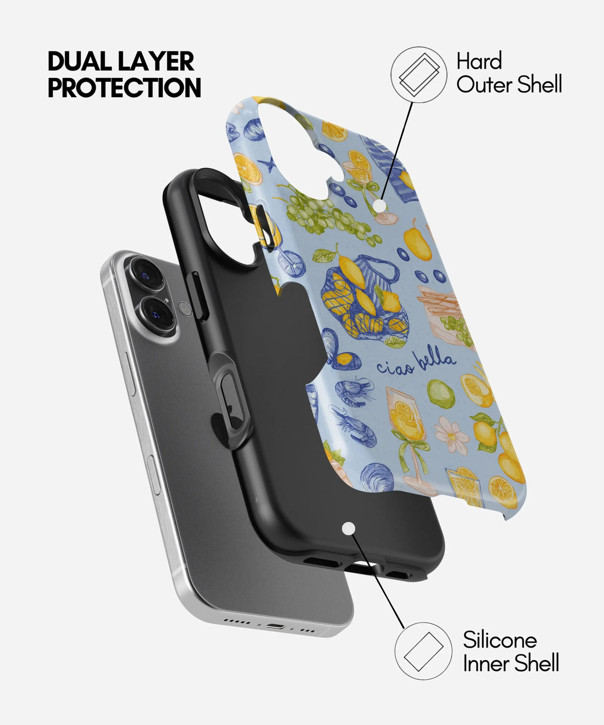 Mediterranean Summer Premium Glossy Phone Case (Dual Layer) Available For All iPhone Models