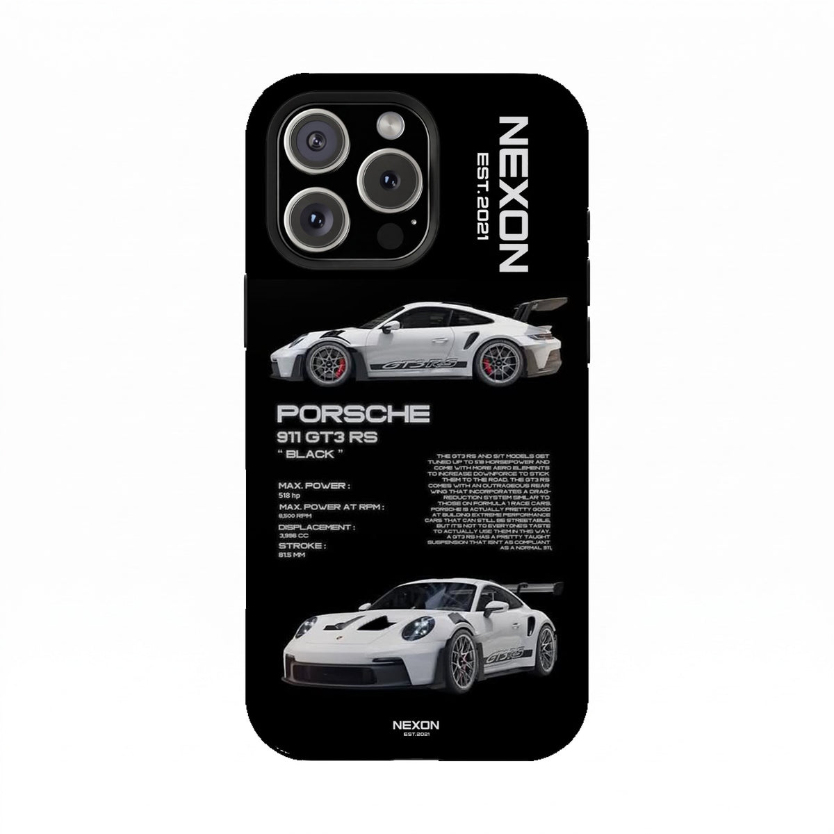 PORSCHE Premium Glossy Phone Case (Dual Layer) Available For All iPhone Models