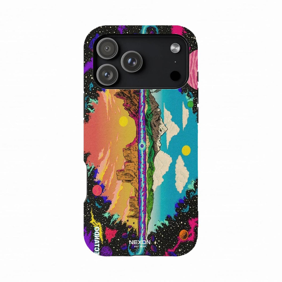 DUAL HORIZON Premium Glossy Phone Case (Dual Layer) Available For All iPhone Models