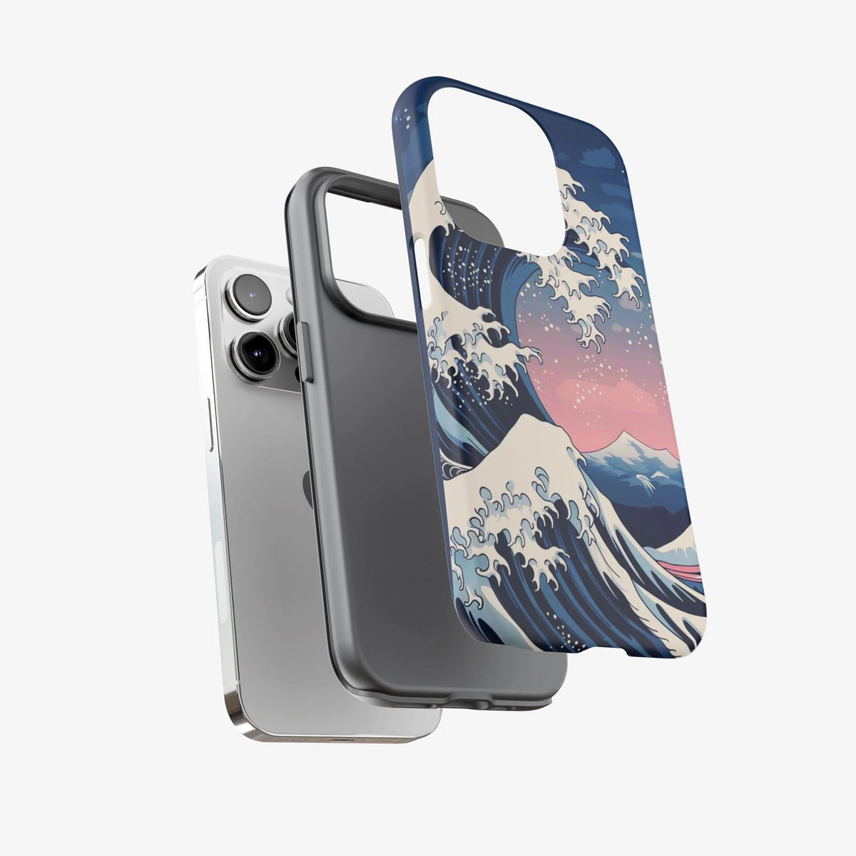 Tidal Blue Premium Glossy Phone Case (Dual Layer) Available For All iPhone Models