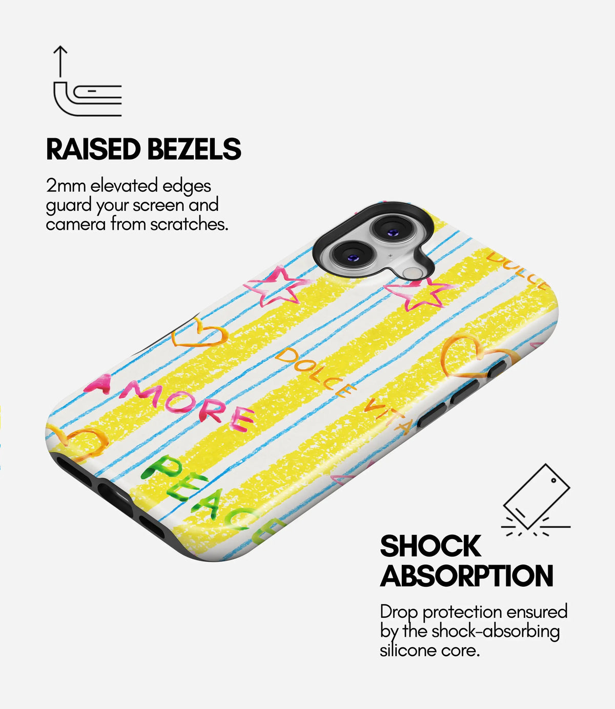 La Dolce Premium Glossy Phone Case (Dual Layer) Available For All iPhone Models