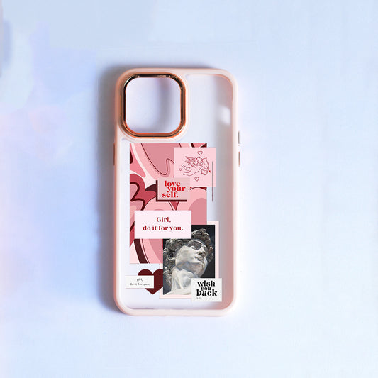 Love Yourself Pink Border Case