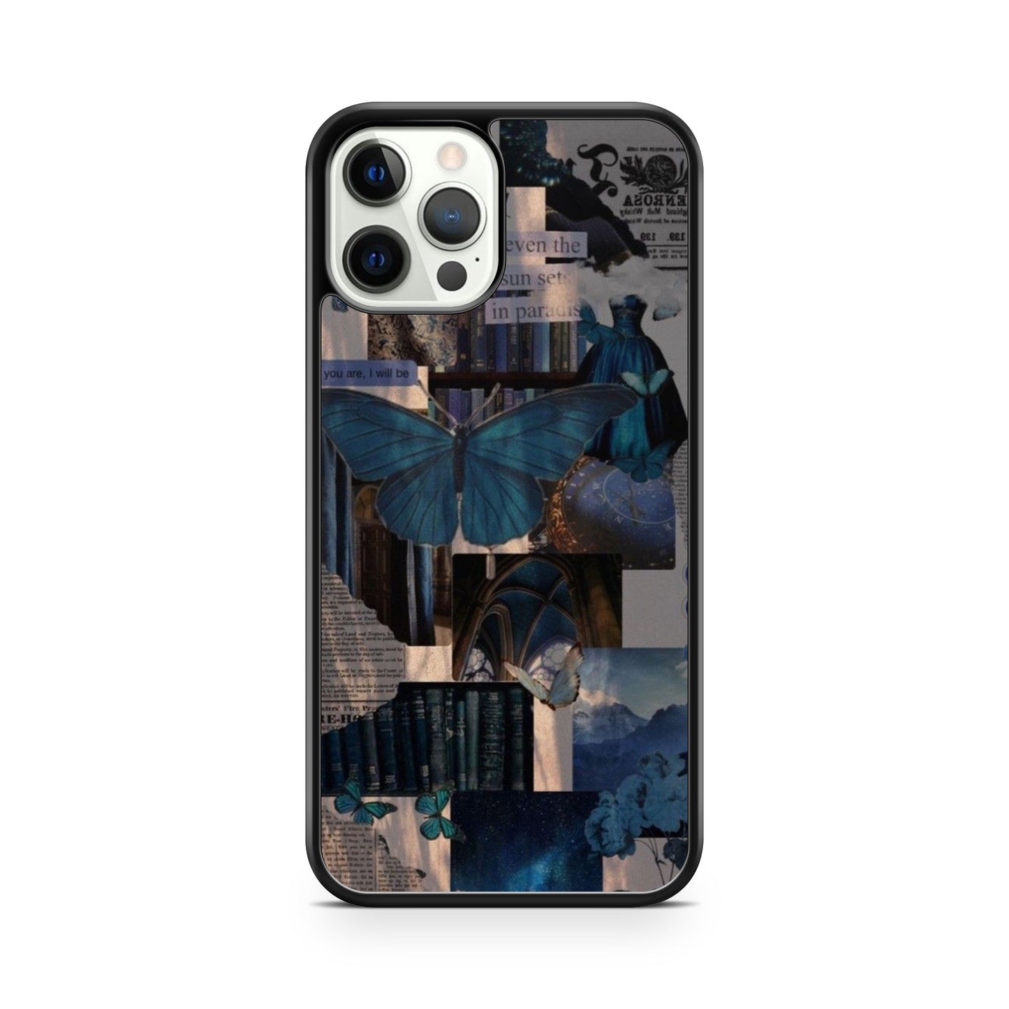 Blue Butterfly Glossy Case