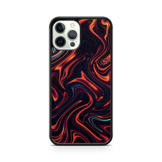 Abstract Orange/Blue Glossy Case