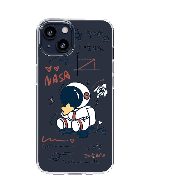 Astronaut Transparent Case