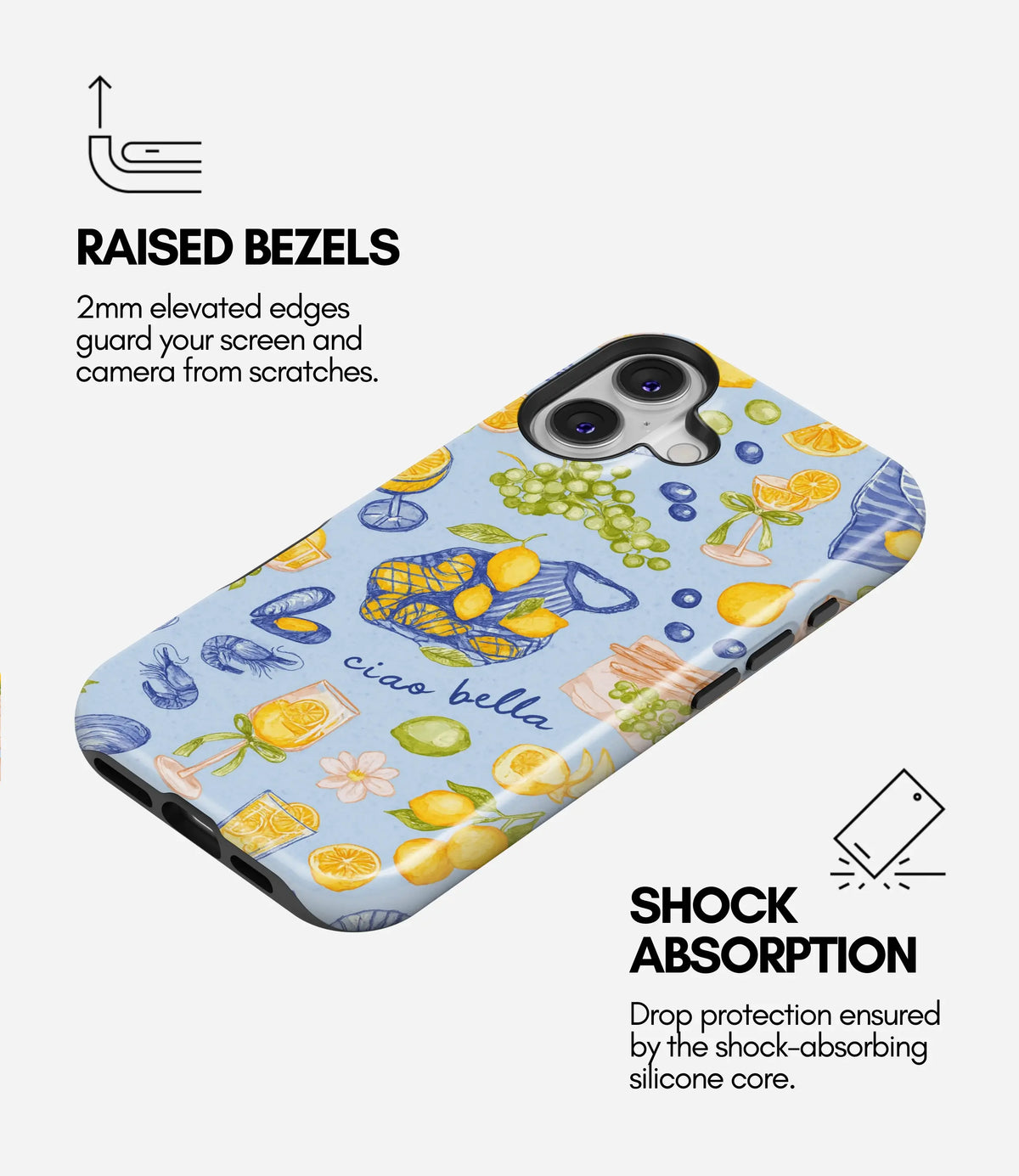Mediterranean Summer Premium Glossy Phone Case (Dual Layer) Available For All iPhone Models
