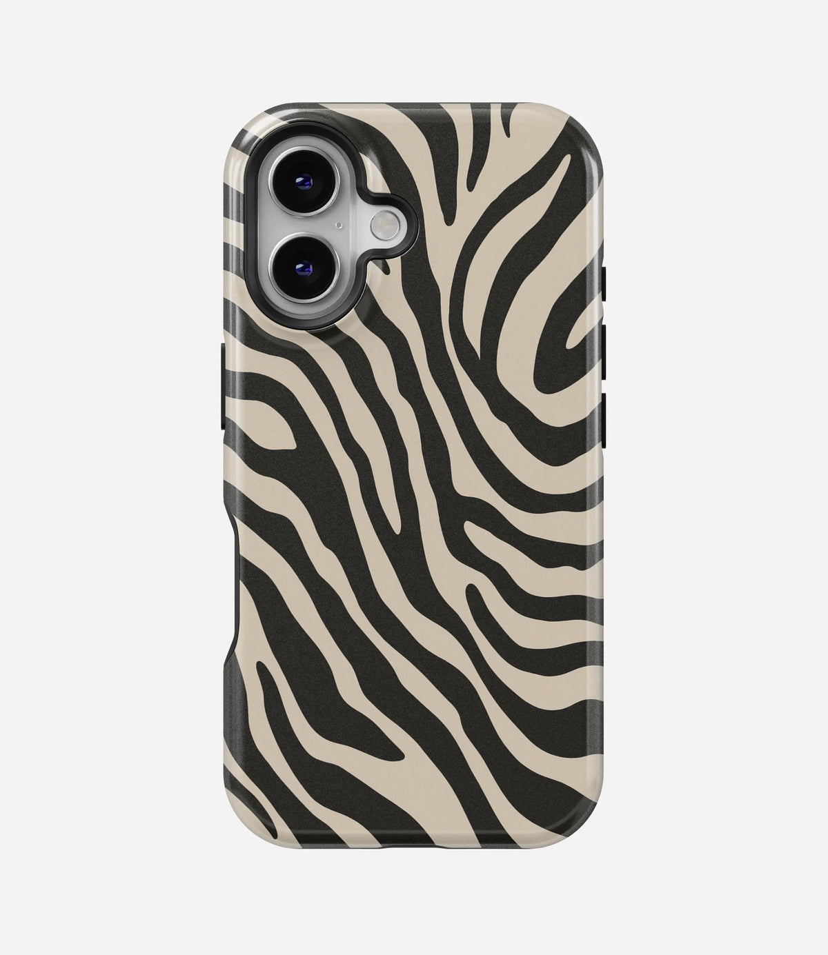 Zebra Noir Premium Glossy Phone Case (Dual Layer) Available For All iPhone Models