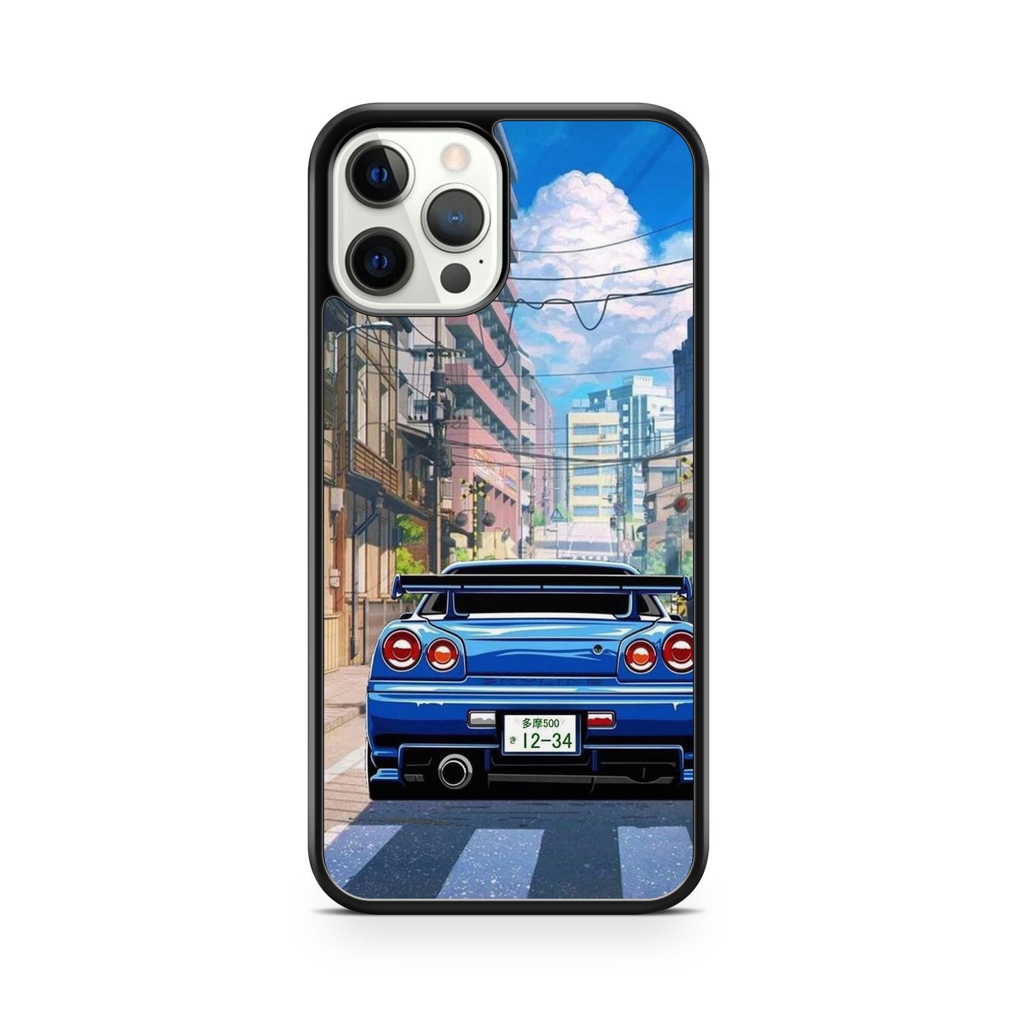 Car Blue ll Glossy Case