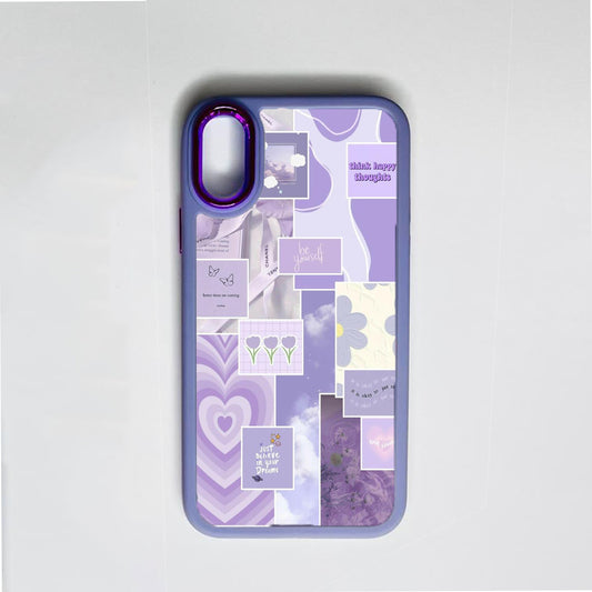Happy Thoughts Purple Border Case