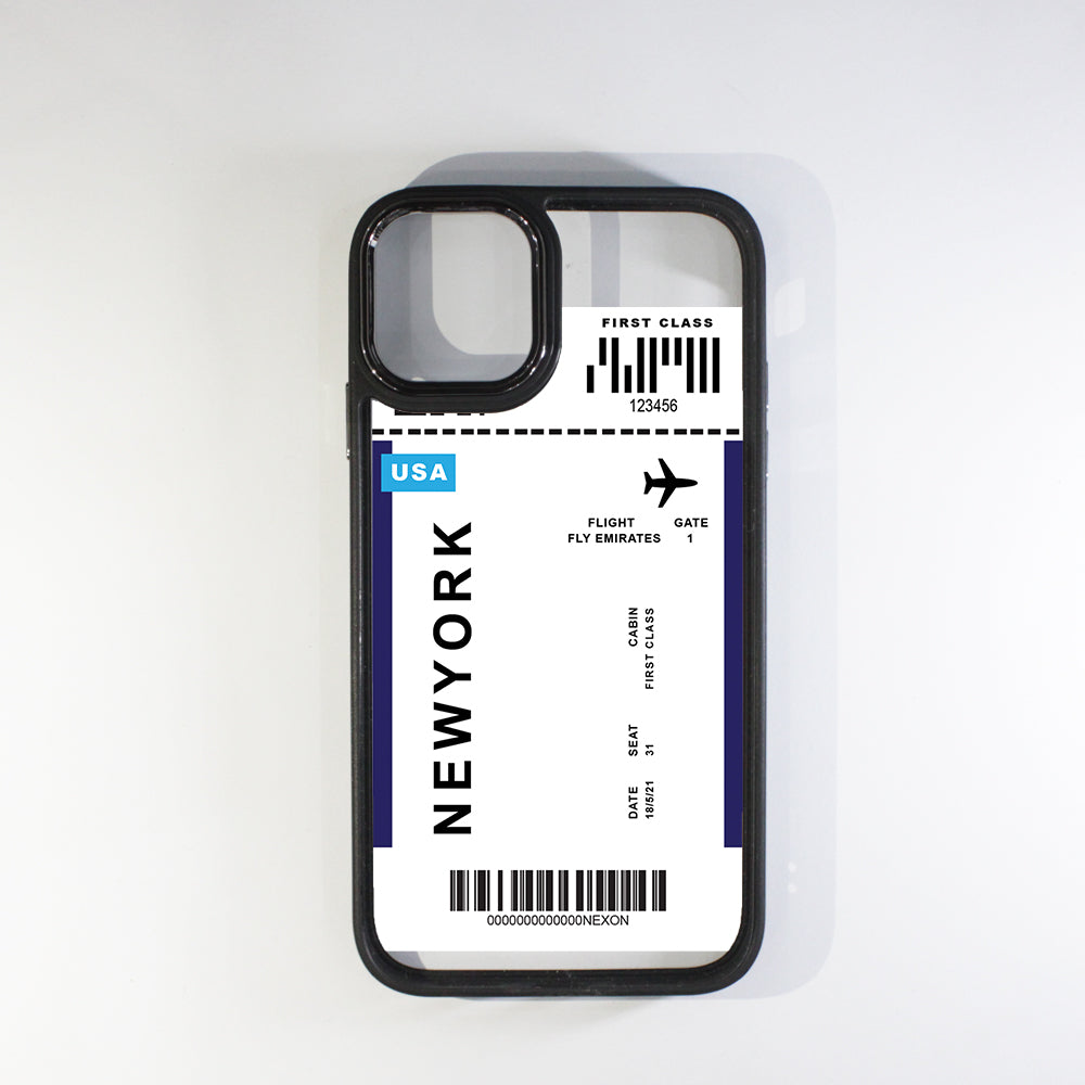 Boarding Pass Black Border Case