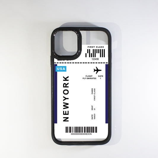 Boarding Pass Black Border Case