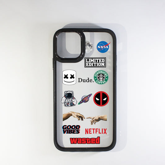 Dude Black Border Case