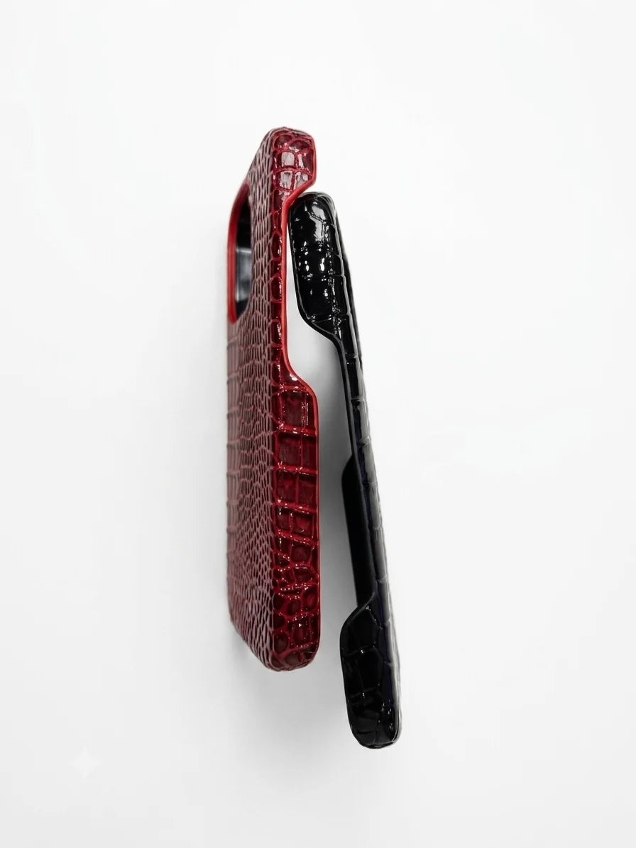 Croc Design Leather Phone case