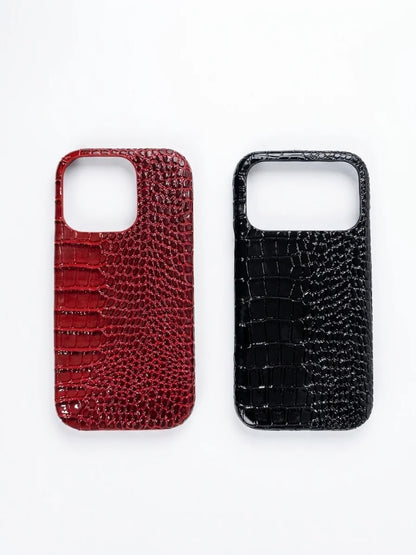 Croc Design Leather Phone case