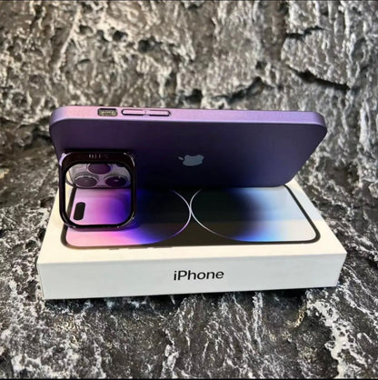Metal Frosted Invisible Stand Case