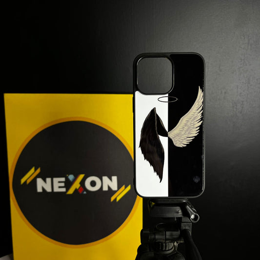 White Wings Glossy Case- iPhone 14 pro max