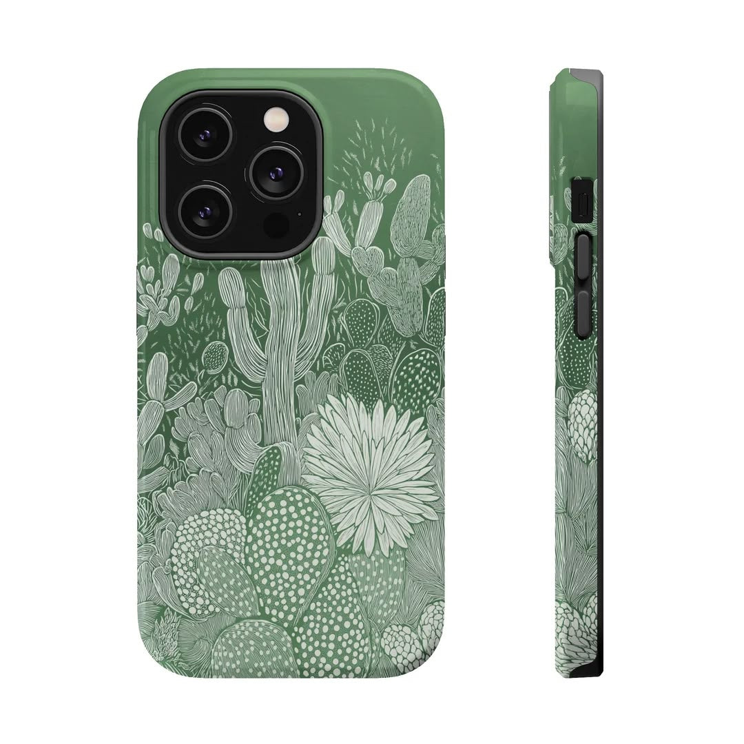 Cactus Charm Premium Glossy Phone Case (Dual Layer) Available For All iPhone Models