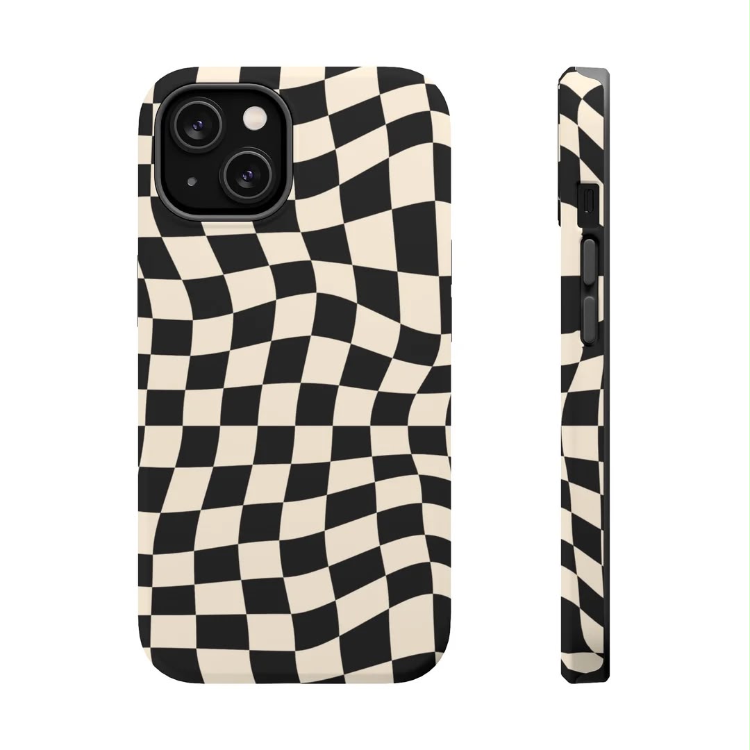 Fluid Grid Premium Glossy Phone Case (Dual Layer) Available For All iPhone Models