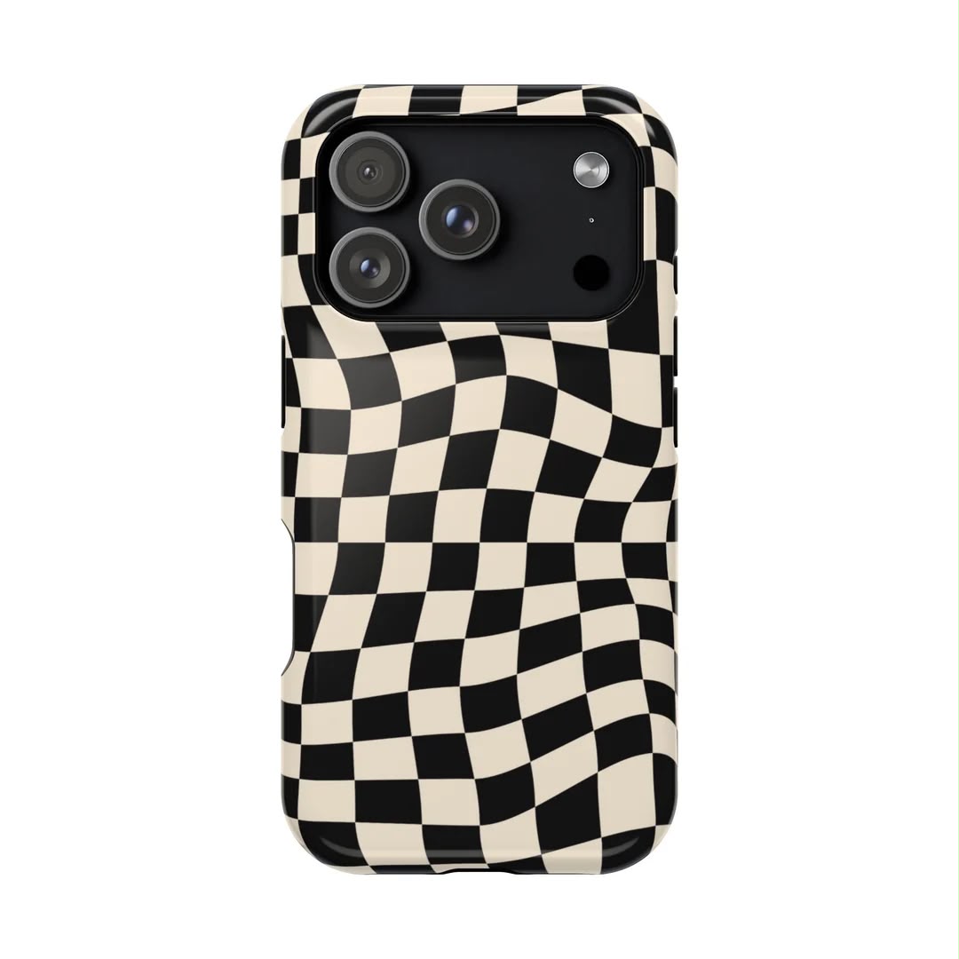Fluid Grid Premium Glossy Phone Case (Dual Layer) Available For All iPhone Models