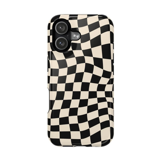Fluid Grid Premium Glossy Phone Case (Dual Layer) Available For All iPhone Models