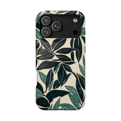 Botanical Noir Premium Glossy Phone Case (Dual Layer) Available For All iPhone Models