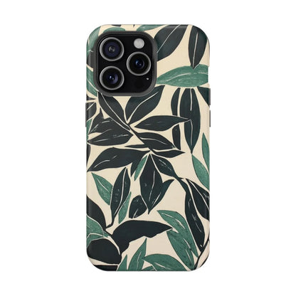Botanical Noir Premium Glossy Phone Case (Dual Layer) Available For All iPhone Models