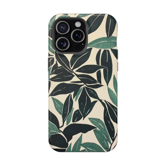 Botanical Noir Premium Glossy Phone Case (Dual Layer) Available For All iPhone Models