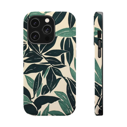 Botanical Noir Premium Glossy Phone Case (Dual Layer) Available For All iPhone Models