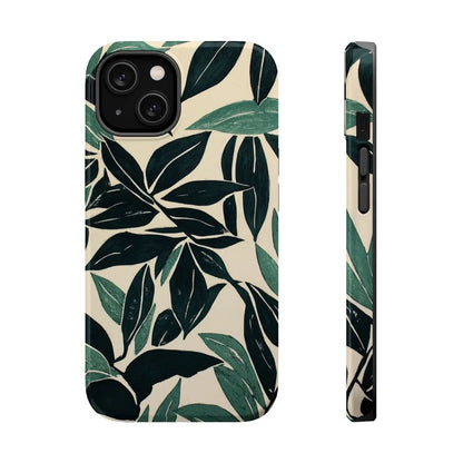 Botanical Noir Premium Glossy Phone Case (Dual Layer) Available For All iPhone Models