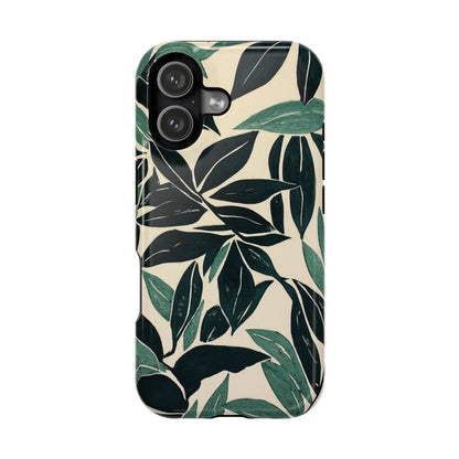 Botanical Noir Premium Glossy Phone Case (Dual Layer) Available For All iPhone Models