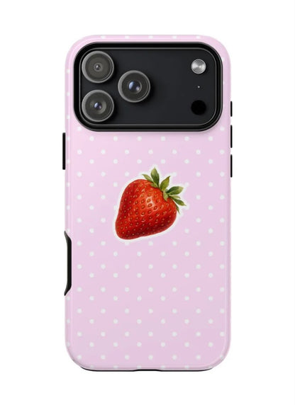 Strawberry Sprinkle Premium Glossy Phone Case (Dual Layer) Available For All iPhone Models