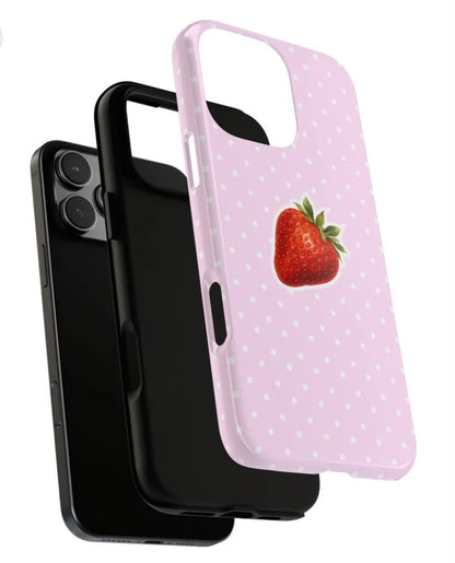 Strawberry Sprinkle Premium Glossy Phone Case (Dual Layer) Available For All iPhone Models