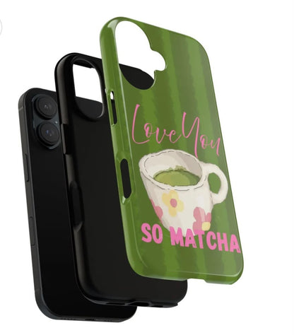 Matcha Love Premium Glossy Phone Case (Dual Layer) Available For All iPhone Models