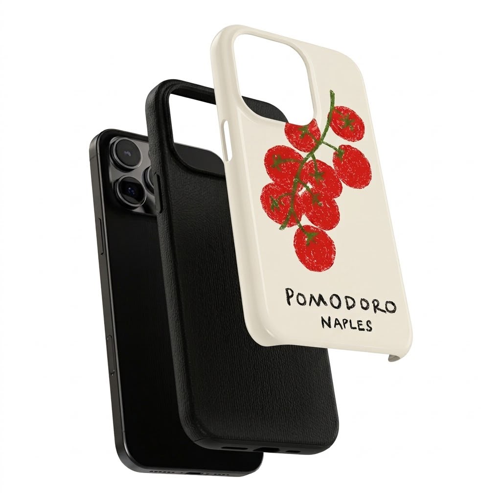 Pomodoro Pop Premium Glossy Phone Case (Dual Layer) Available For All iPhone Models