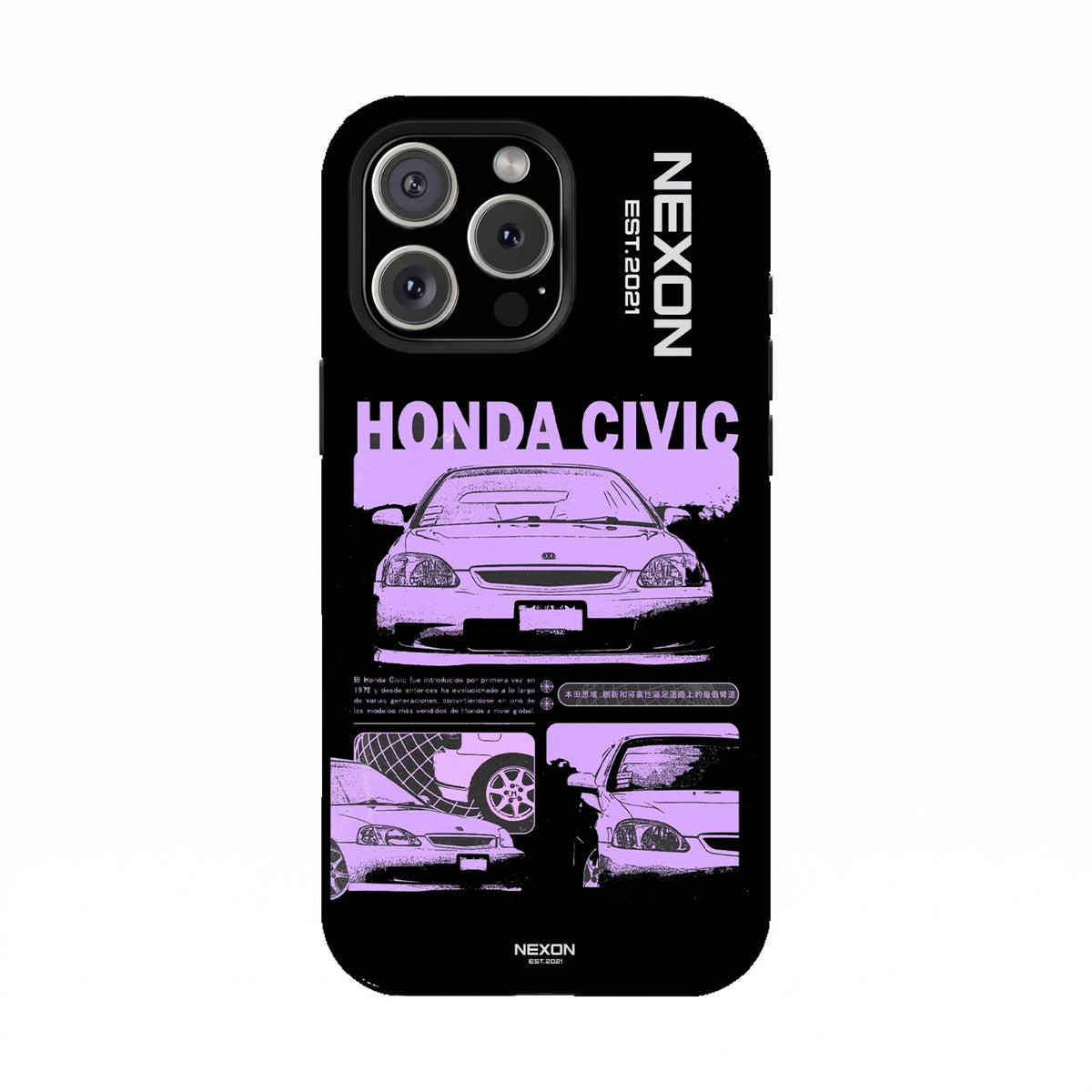 HONDA CIVIC Premium Glossy Phone Case (Dual Layer) Available For All iPhone Models