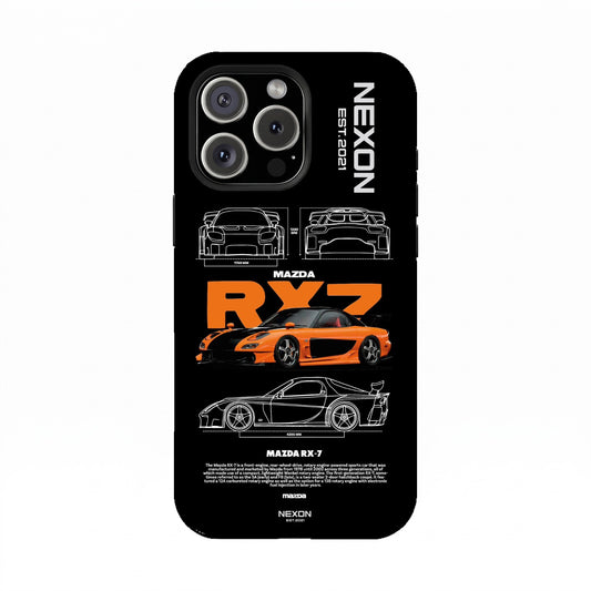 MAZDA RX-7 STREETWEAR Premium Glossy Phone Case (Dual Layer) Available For All iPhone Models