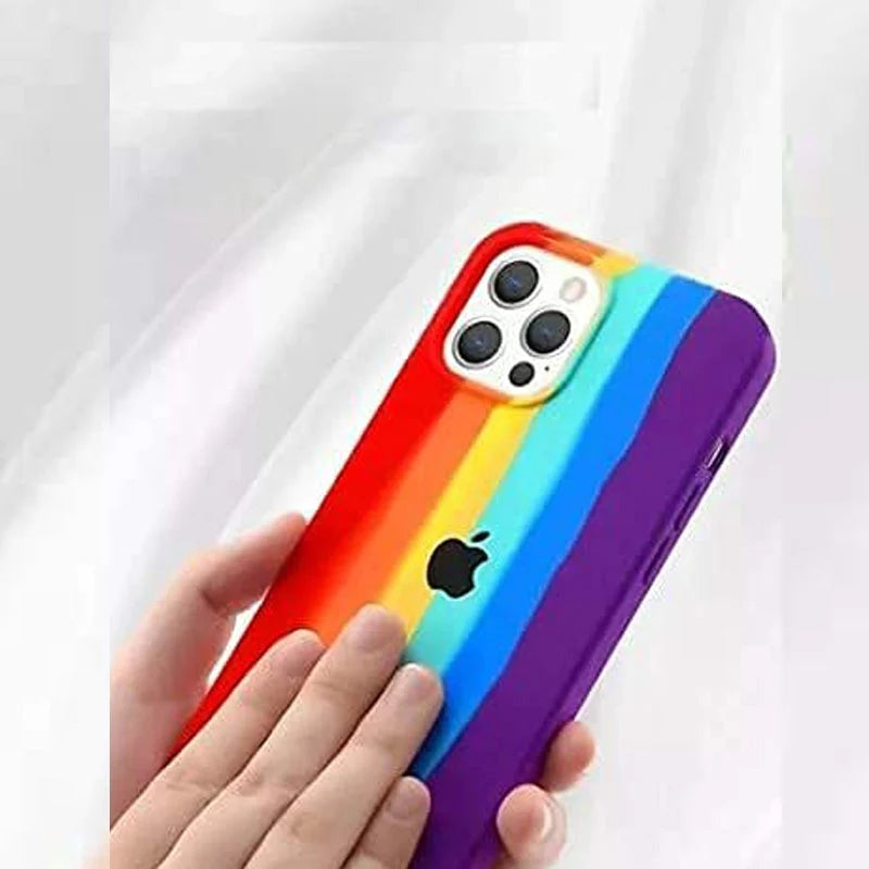 Apple Silicone Case Rainbow Case